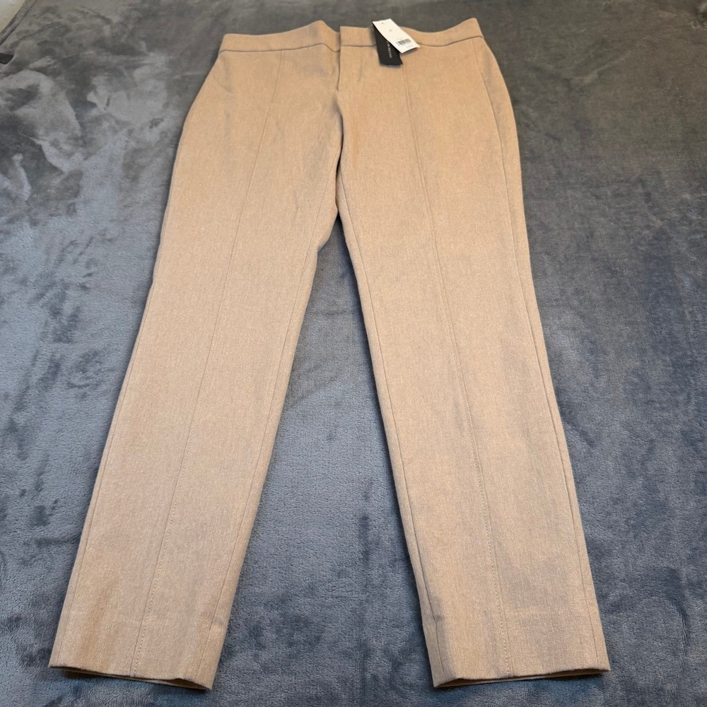 Banana Republic Sloan Skinny Ankle Pants Tan Heather Womens 4R 366770-01-1 NEW